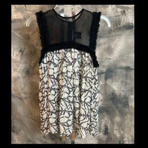 Thomas Wylde Sheer Silk Sleeveless Blouse Small